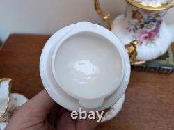 Vintage Hammersley Lady Patricia Coffee Pot, Hot Water Jug, Milk Jug Sugar bowl