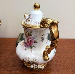 Vintage Hammersley Lady Patricia Coffee Pot, Hot Water Jug, Milk Jug Sugar bowl