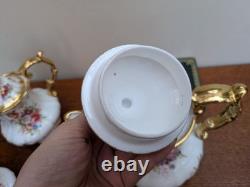 Vintage Hammersley Lady Patricia Coffee Pot, Hot Water Jug, Milk Jug Sugar bowl