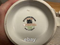 Vintage Hammersley Princess House Pink Rose Bone China Coffee Set 17 Pc England