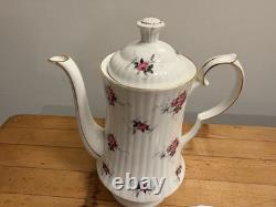 Vintage Hammersley Princess House Pink Rose Bone China Coffee Set 17 Pc England
