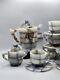 Vintage Hand Crafted Blue Onyx 16pc Tea/coffee Set. Stunning Quality And Colors