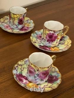 Vintage Hand-painted Porcelain Chocolate Coffee Pot Set