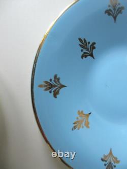 Vintage Harlequin, Coffee Set, Black crest Design, Multicoloured Cups & Saucers