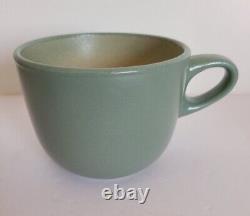 Vintage Heath Ceramics Sausalito Sage Coffee Cups Saucers 1994/95 Set Of 4
