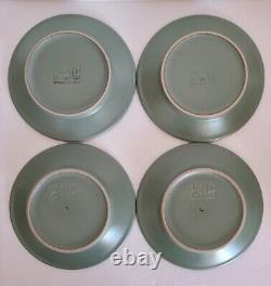 Vintage Heath Ceramics Sausalito Sage Coffee Cups Saucers 1994/95 Set Of 4