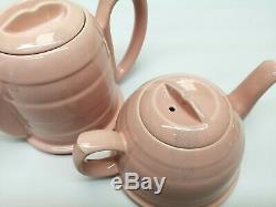 Vintage Heatmaster Kosy Tea & Coffee Set Rare Pink Glaze Stunning Unused UK Made