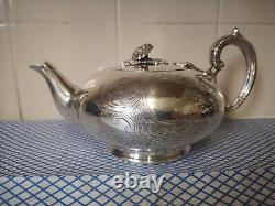 Vintage Heavily Silver Plated Teapot