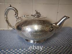 Vintage Heavily Silver Plated Teapot