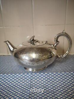 Vintage Heavily Silver Plated Teapot