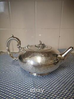 Vintage Heavily Silver Plated Teapot