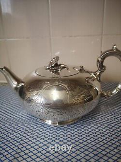 Vintage Heavily Silver Plated Teapot