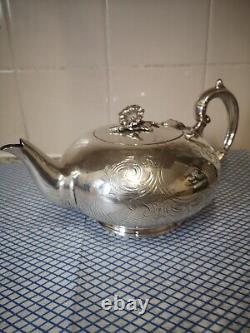 Vintage Heavily Silver Plated Teapot