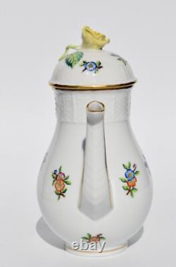 Vintage Herend ETON Coffee Set for 4 Coffee Pot, 4x Demitasse/Mocha Duos #711