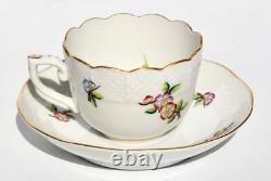 Vintage Herend ETON Coffee Set for 4 Coffee Pot, 4x Demitasse/Mocha Duos #711