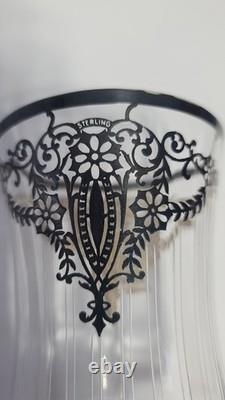 Vintage Hertel Jacob Silver Overlay Coffee/Tea Set