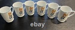 Vintage Honey Bear Farm Souvenirs 22 Pieces Dishes Cups Salt/Pepper Coffee Set