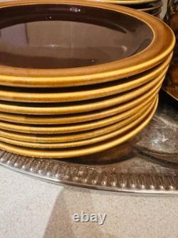 Vintage Hornsea Bronte Coffee Set Plates Teapot Coffee Pot + Silver Played Trays