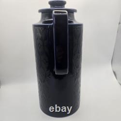 Vintage Hornsea Heirloom Midnight Blue Coffee Set John Clappison 7 Piece Rare
