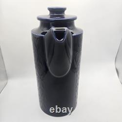 Vintage Hornsea Heirloom Midnight Blue Coffee Set John Clappison 7 Piece Rare