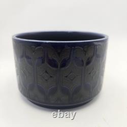 Vintage Hornsea Heirloom Midnight Blue Coffee Set John Clappison 7 Piece Rare