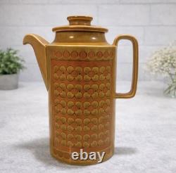 Vintage Hornsea Saffron Coffee Set England 1970s Coffee Pot Cups Plates
