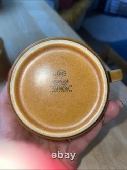 Vintage Hornsea Saffron Coffee Set England 1970s Coffee Pot Cups Plates