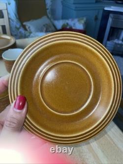 Vintage Hornsea Saffron Coffee Set England 1970s Coffee Pot Cups Plates