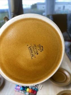Vintage Hornsea Saffron Coffee Set England 1970s Coffee Pot Cups Plates