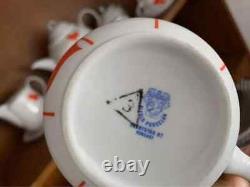 Vintage Hungarian Alfoldi porcelain coffee set Hearts talk