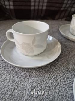 Vintage Hutschenreuther Kyoto Coffee Cup Saucer Set of 4 MINT Leonard Paris
