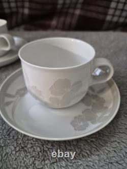 Vintage Hutschenreuther Kyoto Coffee Cup Saucer Set of 4 MINT Leonard Paris