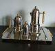 Vintage Inox 18/10 Italy Stovetop Espresso Coffee Maker Complete Set Collectable