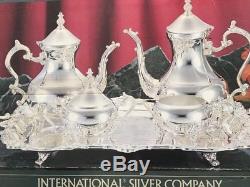 Vintage Internationl Silver COUNTESS 5 Piece Silverplated Coffee Tea Service Set
