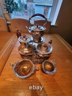 Vintage Israel Freeman & Son Silver Plated Tea And Coffee Set