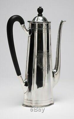 Vintage J. E. Caldwell & Co sterling silver demitasse coffee set Calvin Coolidge