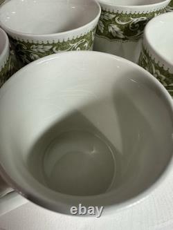 Vintage J&G Meakin Sterling Renaissance Green England Tea Coffee Set Lot