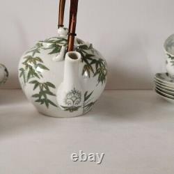 Vintage Japanese Coffee Set / Tea Set Bamboo / landscape 14 Pieces