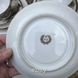 Vintage Japanese Lithopane Geisha Tea Set Cup Saucer Side Plate X5 Tea Pot