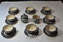 Vintage Jerusalem Armenian Karakashian Balian Ceramic Pottery Tea/Coffee Set
