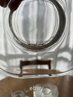 Vintage Joe Colombo Arno Set of 5 Glass Cups + 6 Saucers Italian MCM