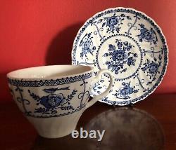 Vintage Johnson Brothers Blue & White Indies Design 15 Piece Coffee Set