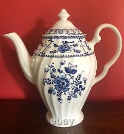 Vintage Johnson Brothers Blue & White Indies Design 15 Piece Coffee Set