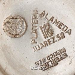 Vintage Juarez Alameda Sterling Silver Coffee Pot Sugar And Cream Set