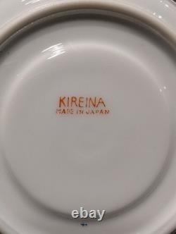 Vintage Kireina Japan Coffee Set Hand Painted Birds & Flowers Gift Porcelain