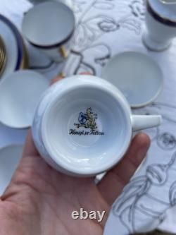 Vintage König.pr. Tettau Bavaria Coffee set + dessert plates