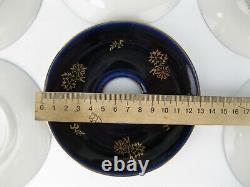 Vintage LOMONOSOV LFZ COFFEE Set Cobalt Porcelain Factory Soviet Russia USSR