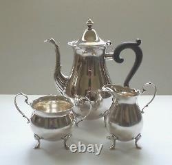 Vintage La Paglia Sterling Silver 3-Piece Coffee /Tea Set, 1040 grams
