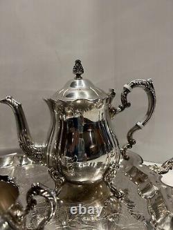 Vintage Leonard Silver plated 4 Piece Coffee & Tea Service Set