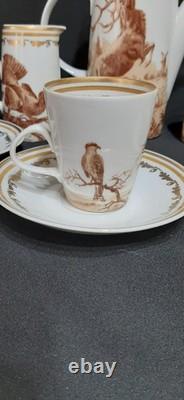 Vintage Lichte Riga German Fine China Porcelain Coffee Tea Set